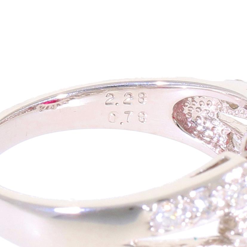 /　◎Pt900ルビーダイヤリング2．28／D0．78ct//Aランク/59