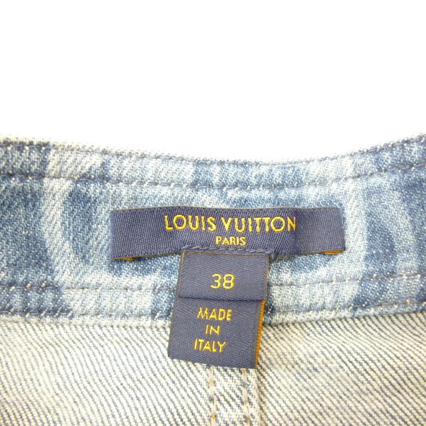 LV ルイヴィトン/◇モノグラムフロントジップデニムスカート／38サイズ/RW211W ZPY FKSK07//ABランク/88