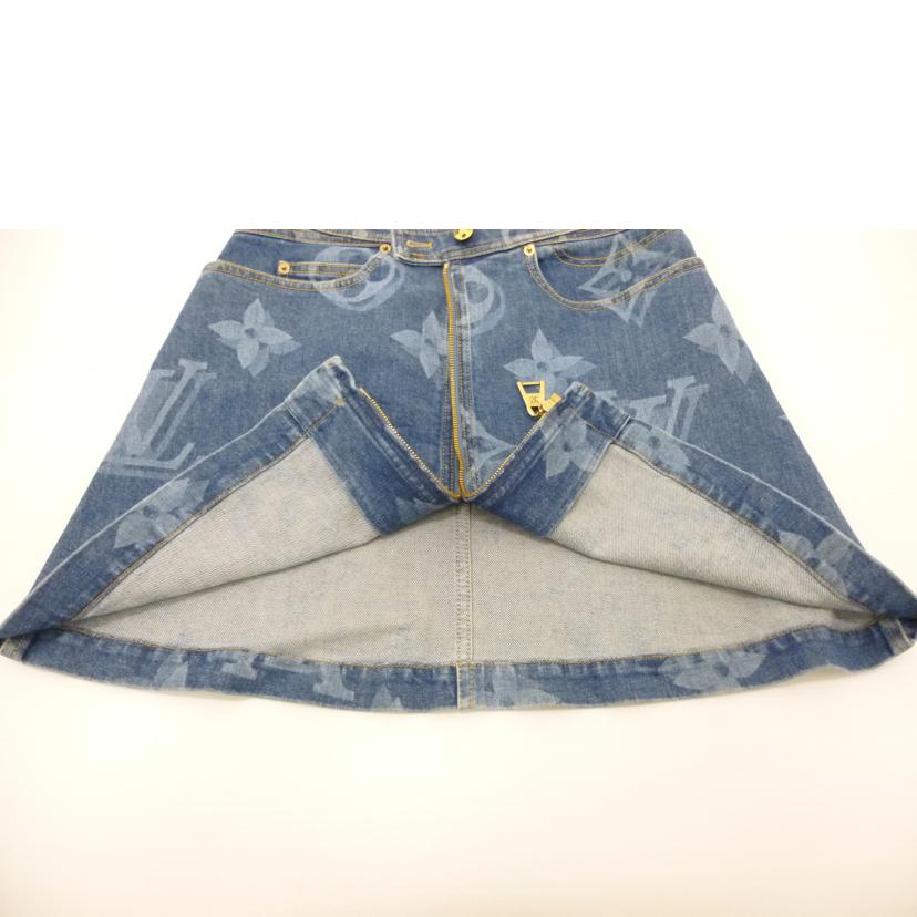 LV ルイヴィトン/◇モノグラムフロントジップデニムスカート／38サイズ/RW211W ZPY FKSK07//ABランク/88