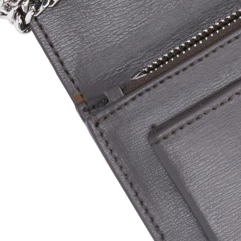 SAINT　LAURENT　 サンローラン/サンセット／チェーンウォレット／グレー/452157//091*/Aランク/18