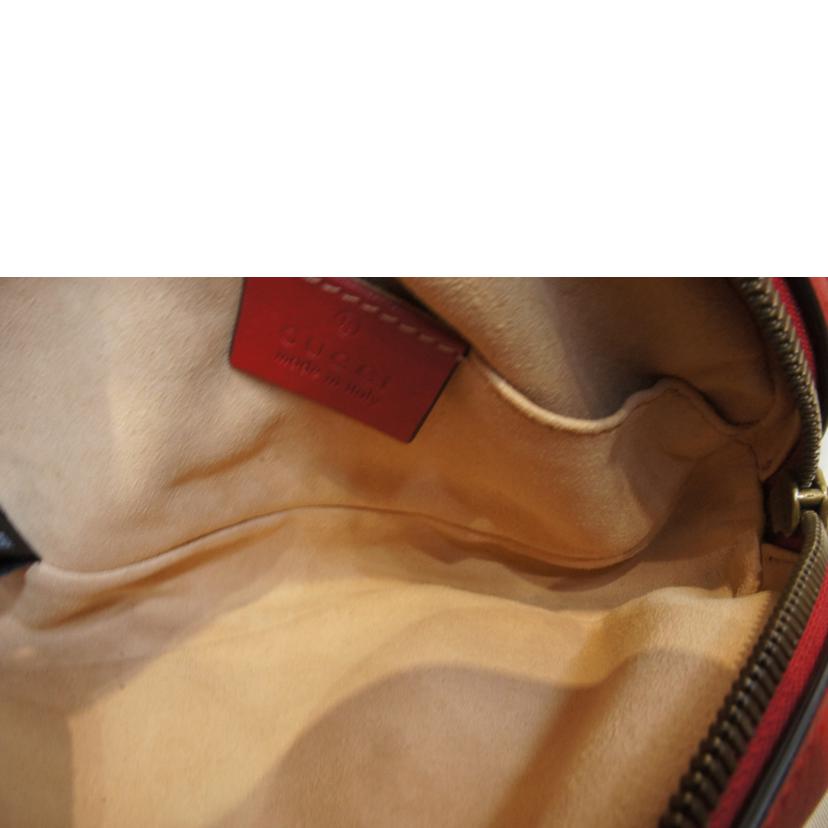 GUCCI グッチ/GGマーモントキルティングウェストバッグレッド/476434//493***/Aランク/92