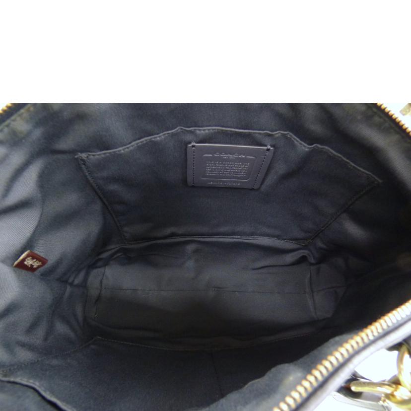 COACH ｺｰﾁ/エクスプローデット／2WAYハンド／ネイビー/F27576//K17**/Aランク/64