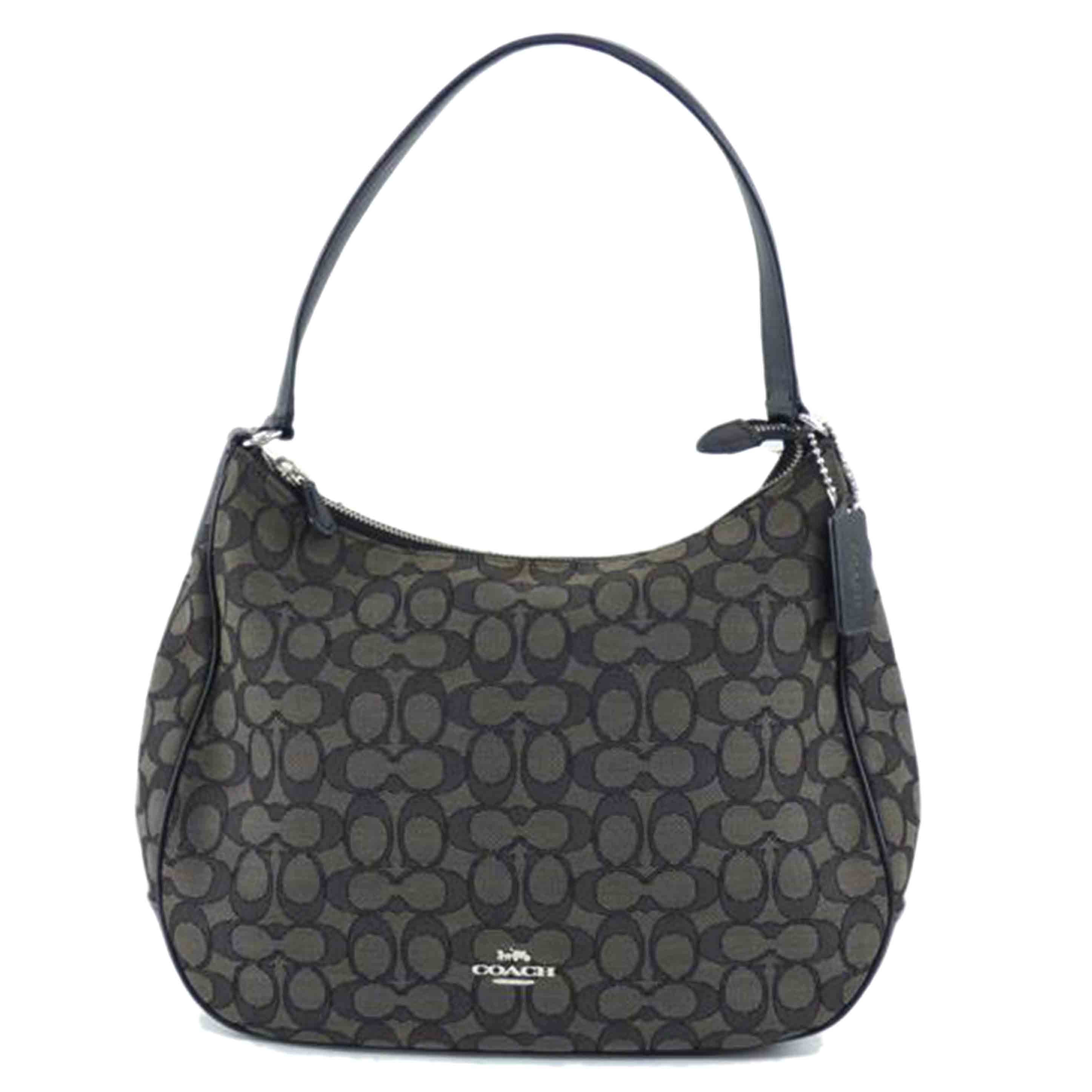 COACH ｺｰﾁ/シグネチャー／ショルダーバッグ／グレー／ブラック/F29959//D18**/ABランク/64