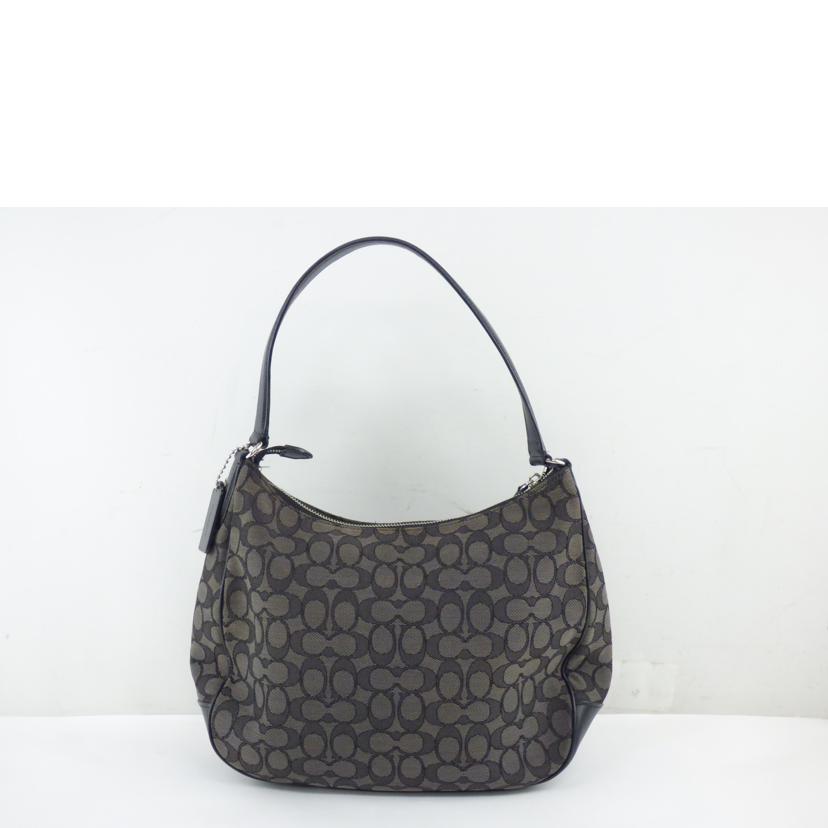 COACH ｺｰﾁ/シグネチャー／ショルダーバッグ／グレー／ブラック/F29959//D18**/ABランク/64