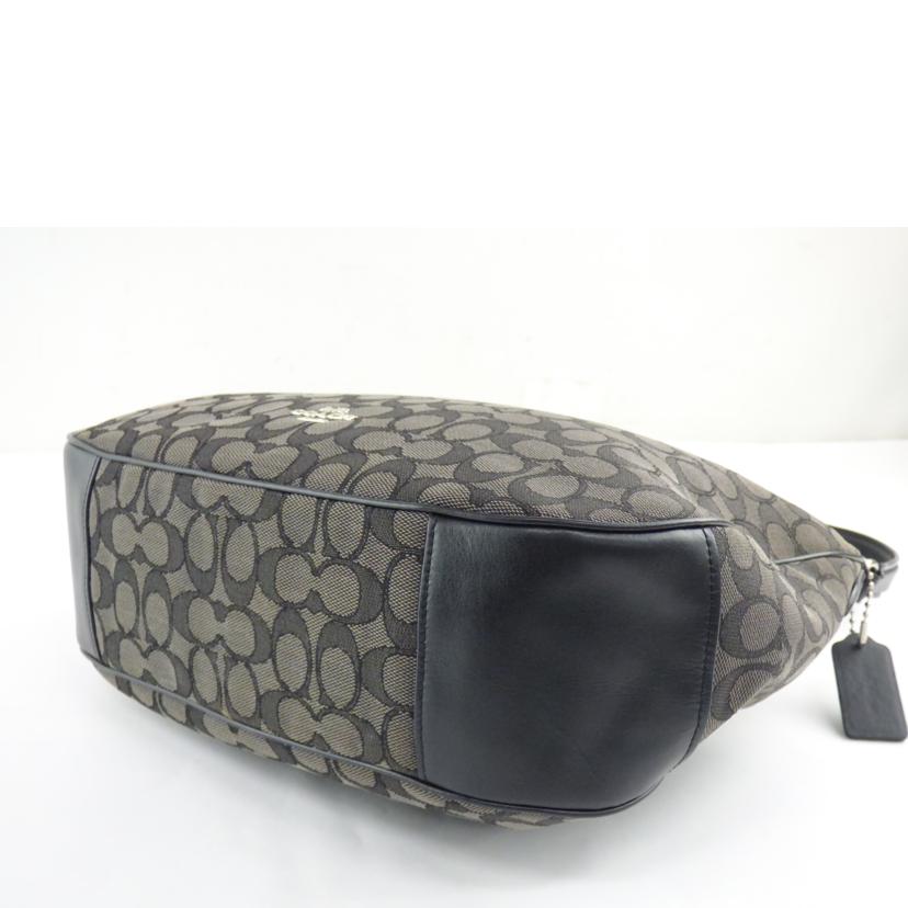 COACH ｺｰﾁ/シグネチャー／ショルダーバッグ／グレー／ブラック/F29959//D18**/ABランク/64