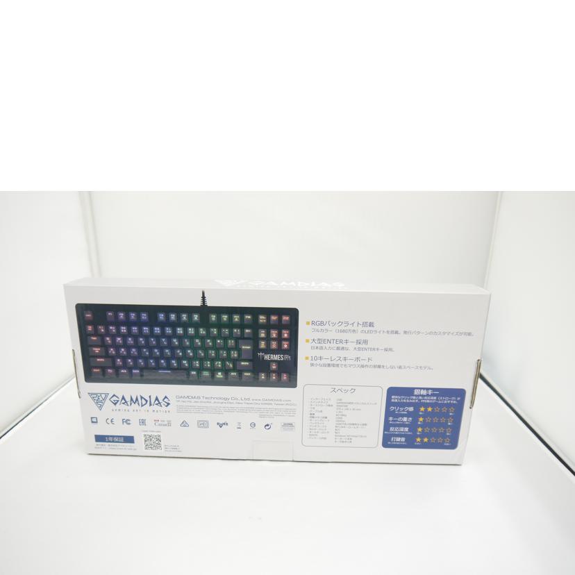 GAMDIAS/ゲーミングキーボード/HERMES S1S RGB//SAランク/76