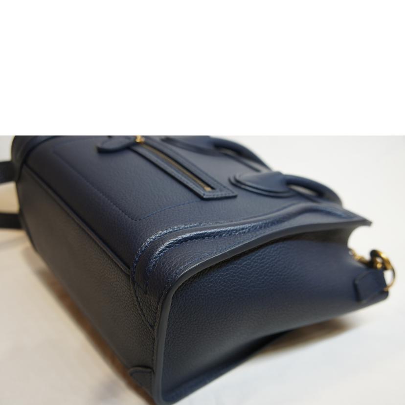 CELINE セリーヌ/ラゲージナノショッパー／ネイビー//Aランク/92