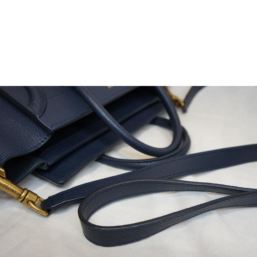 CELINE セリーヌ/ラゲージナノショッパー／ネイビー//Aランク/92