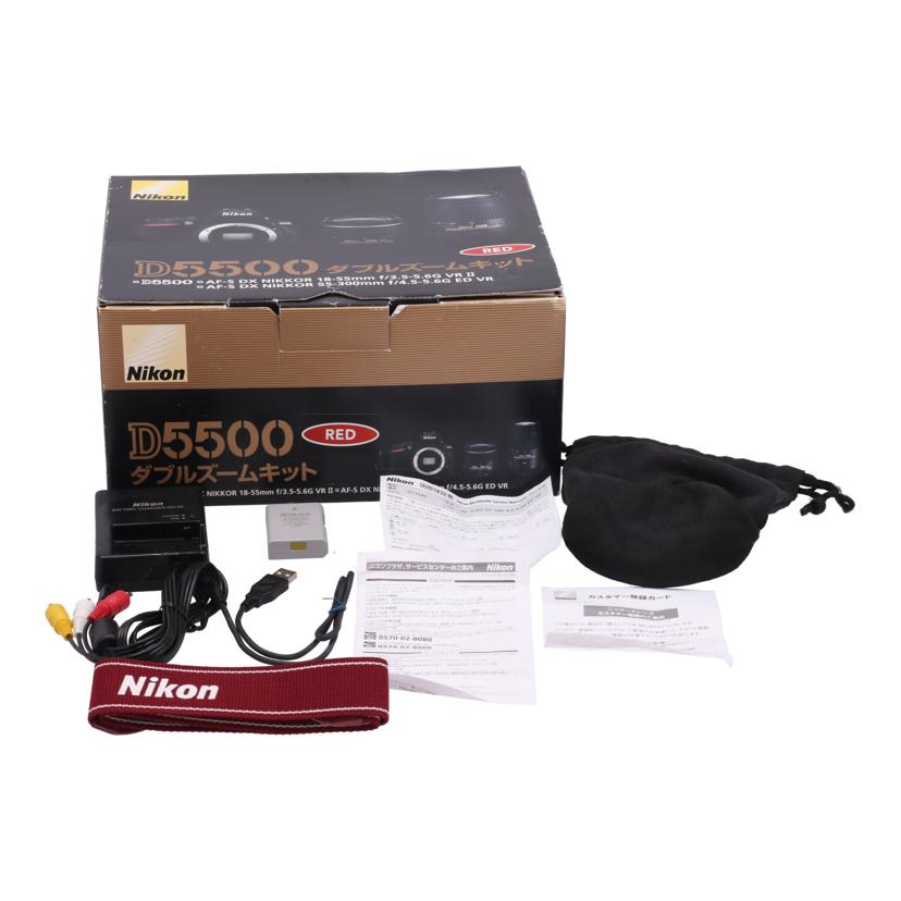 Nikon ニコン　/デジタル一眼　　ダブルズームキット/D5500  ﾀﾞﾌﾞﾙｽﾞｰﾑｷｯﾄ//2066783/Bランク/71