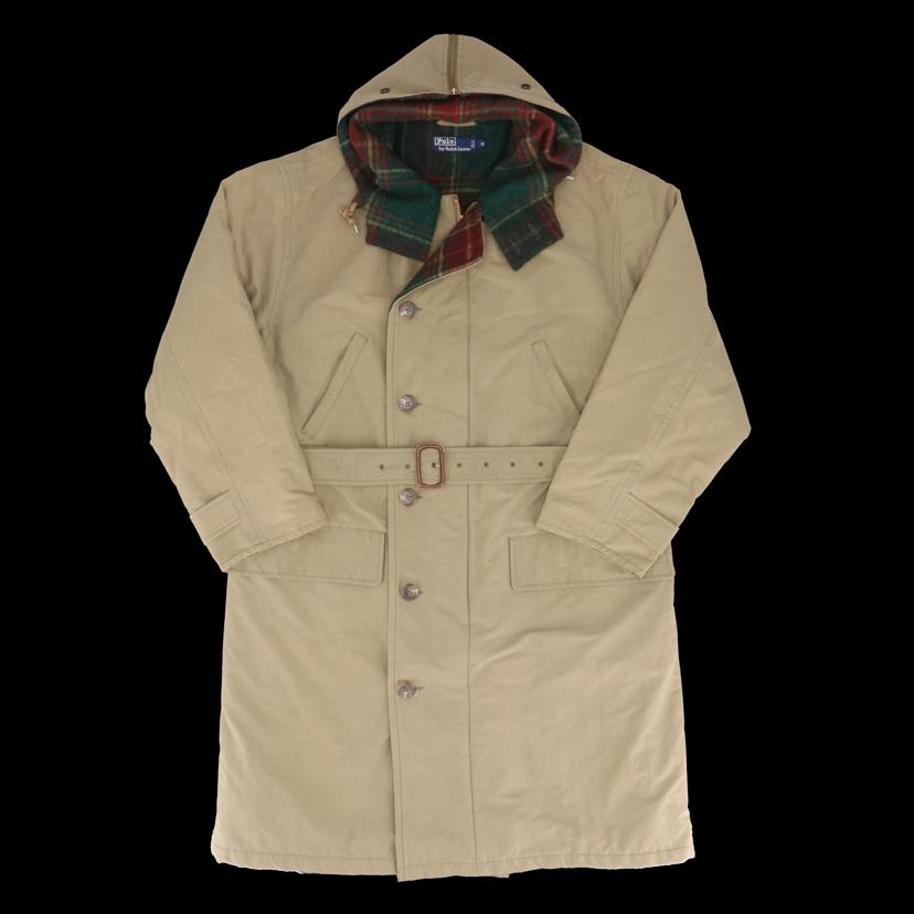 RALPH LAUREN ラルフローレン/90’s/フーデットコート/ヴィンテージ/ウールチェック/希少//ABランク/18