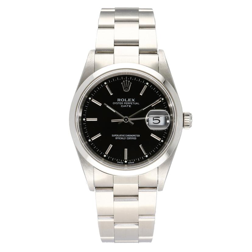 ROLEX ロレックス/オイスターパーペチュアル・デイト・ブラック/P番/15200//P28****/ABランク/40