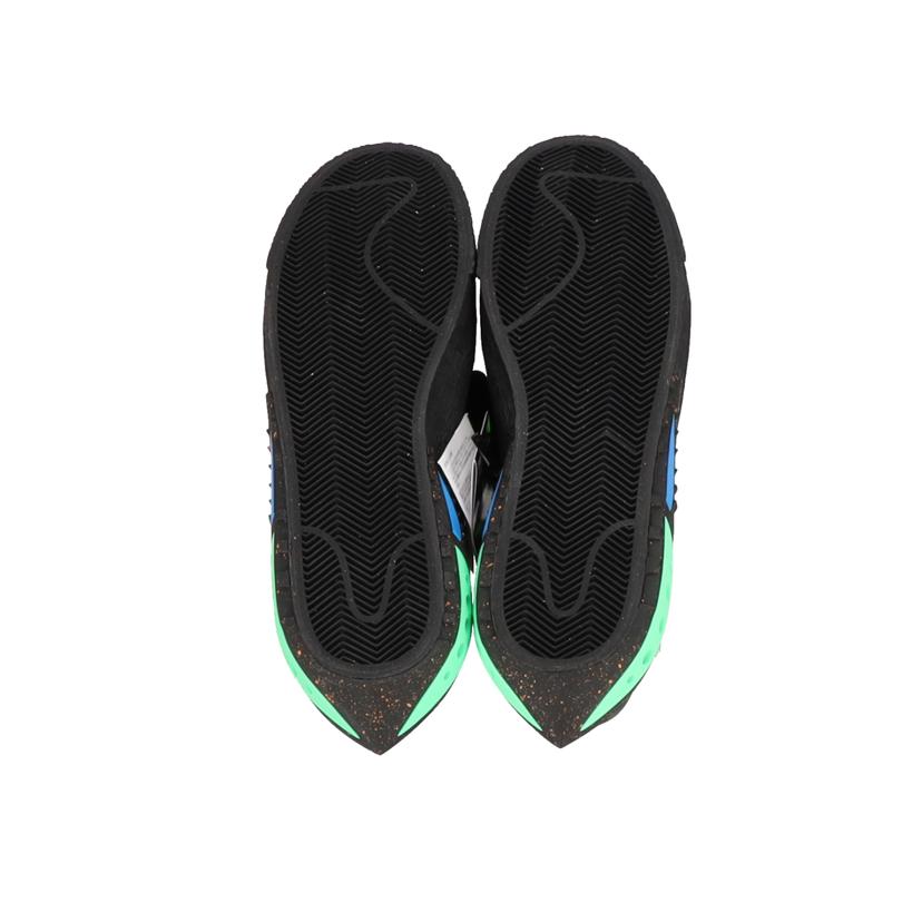 NIKE ナイキ/OFF－WHITE×NIKE　BLAZER　LOW　＇77　BLACK　AND　ELECTRO　GREEN/DH7863-001//Sランク/05
