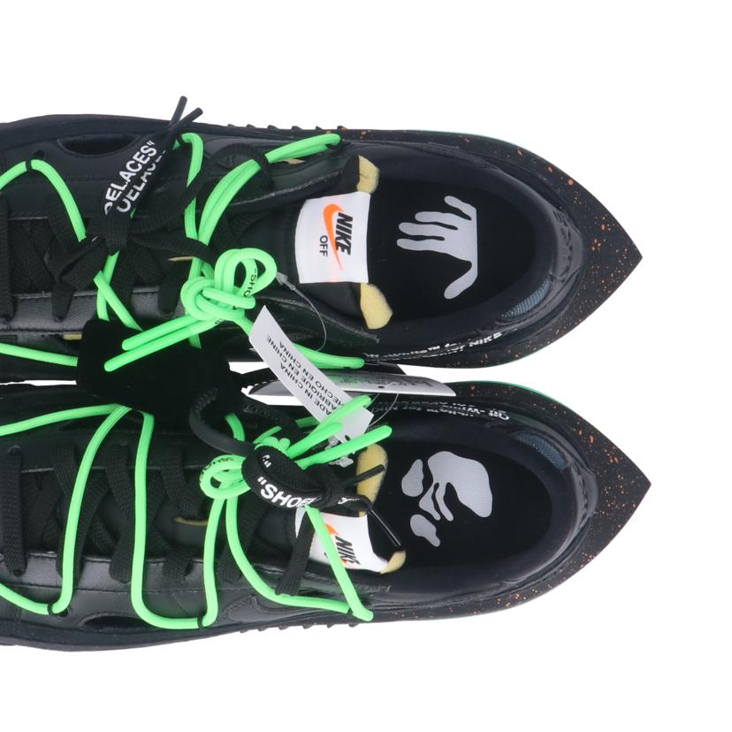 NIKE ナイキ/OFF－WHITE×NIKE　BLAZER　LOW　＇77　BLACK　AND　ELECTRO　GREEN/DH7863-001//Sランク/05