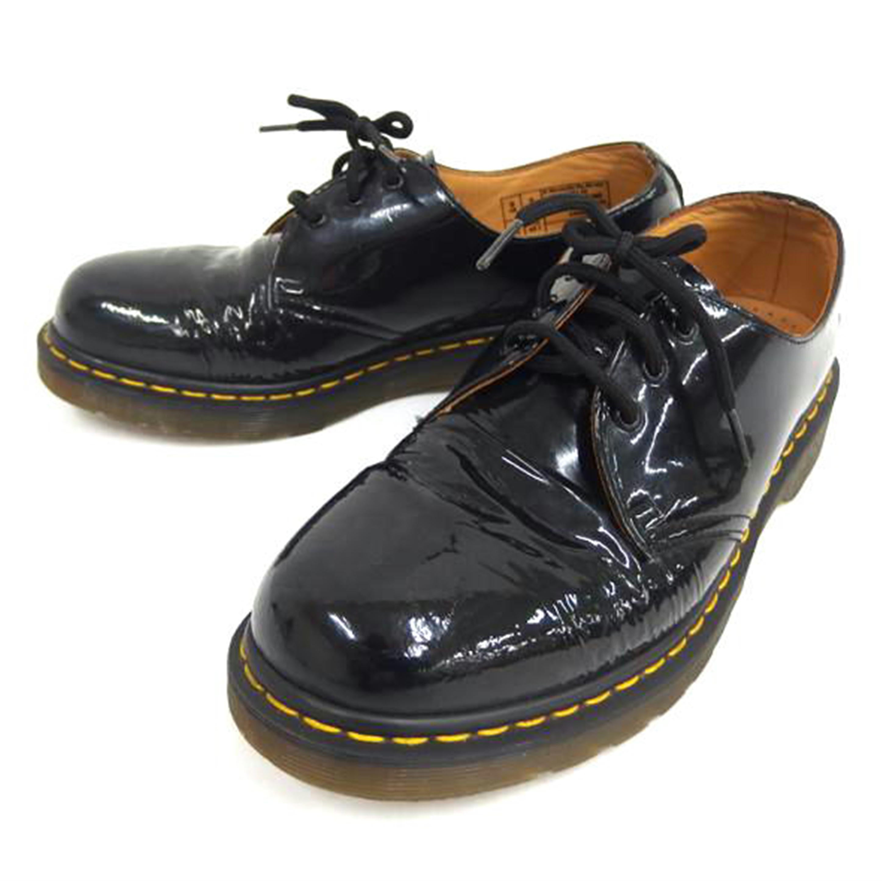 DrMartens DrMartens/DrMartens　3ホールエナメルメンズシューズ／ブラック/1461 59 AW004//Bランク/82