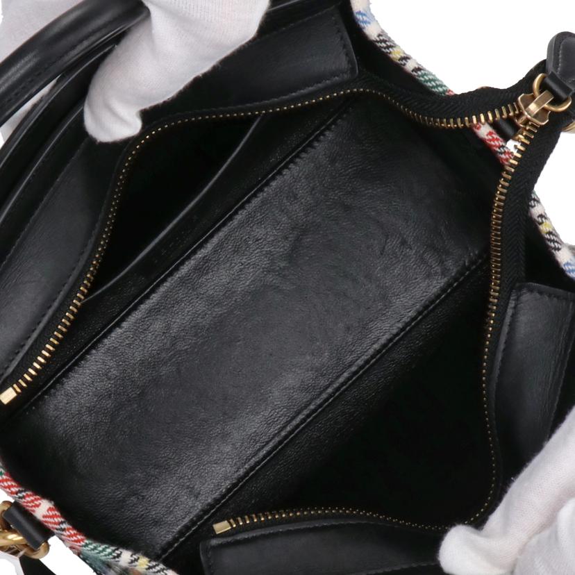 CELINE/ラゲージナノショッパー／タータンフェルト/168242AUV//Aランク/85