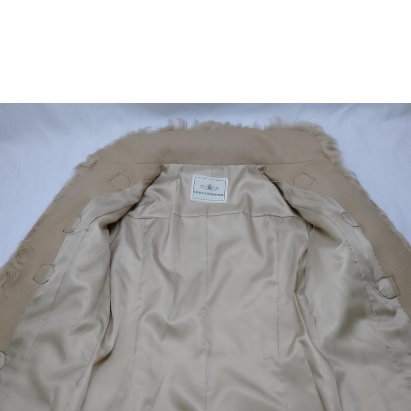 GRACE　CONTINENTAL/ファー付きウールコート//Bランク/52