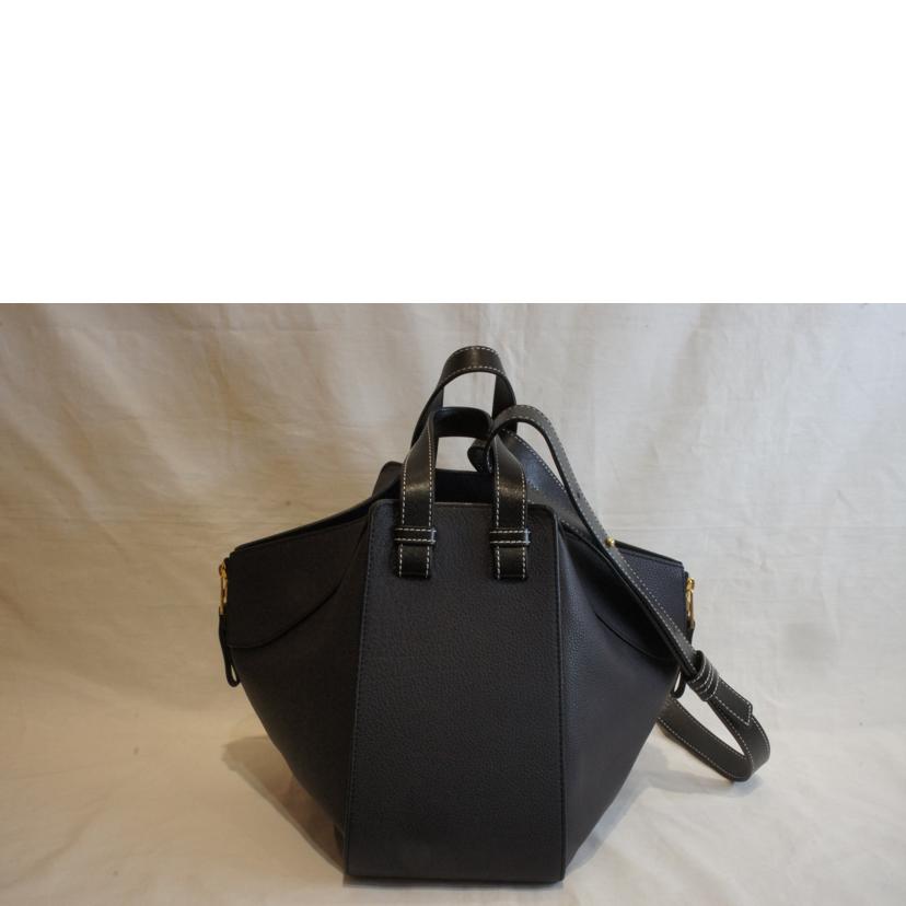 LOEWE ロエベ/ハンモックスモール／グレインカーフ／ネイビーカラーGD金具//Aランク/92