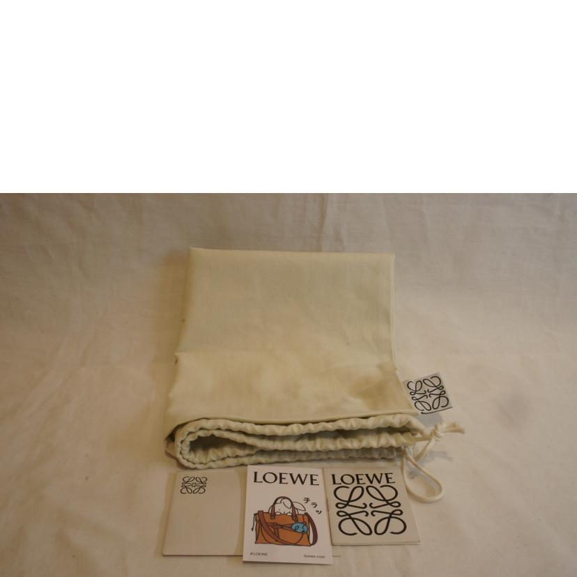 LOEWE ロエベ/ハンモックスモール／グレインカーフ／ネイビーカラーGD金具//Aランク/92