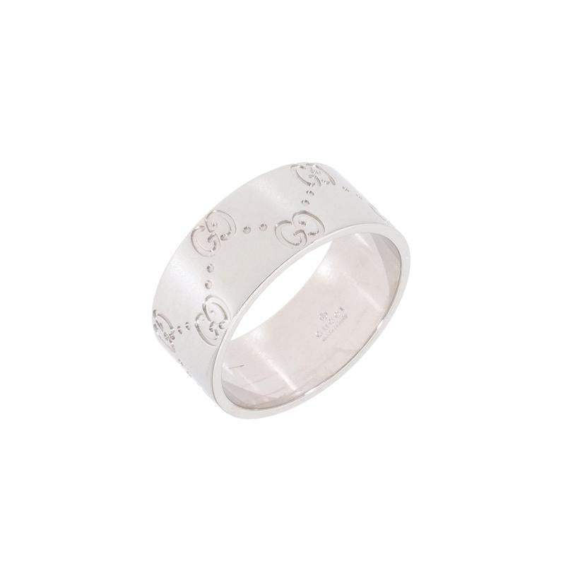 GUCCI グッチ/K18WGアイコンワイドリング／＃19．5//Aランク/69
