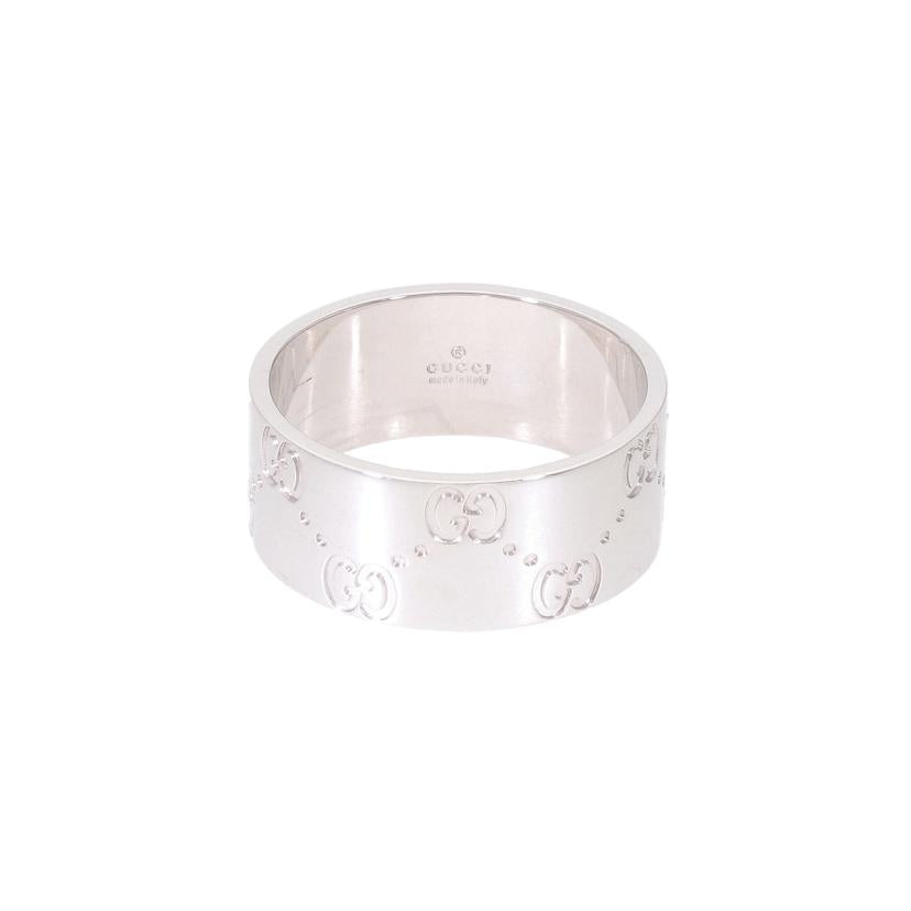 GUCCI グッチ/K18WGアイコンワイドリング／＃19．5//Aランク/69