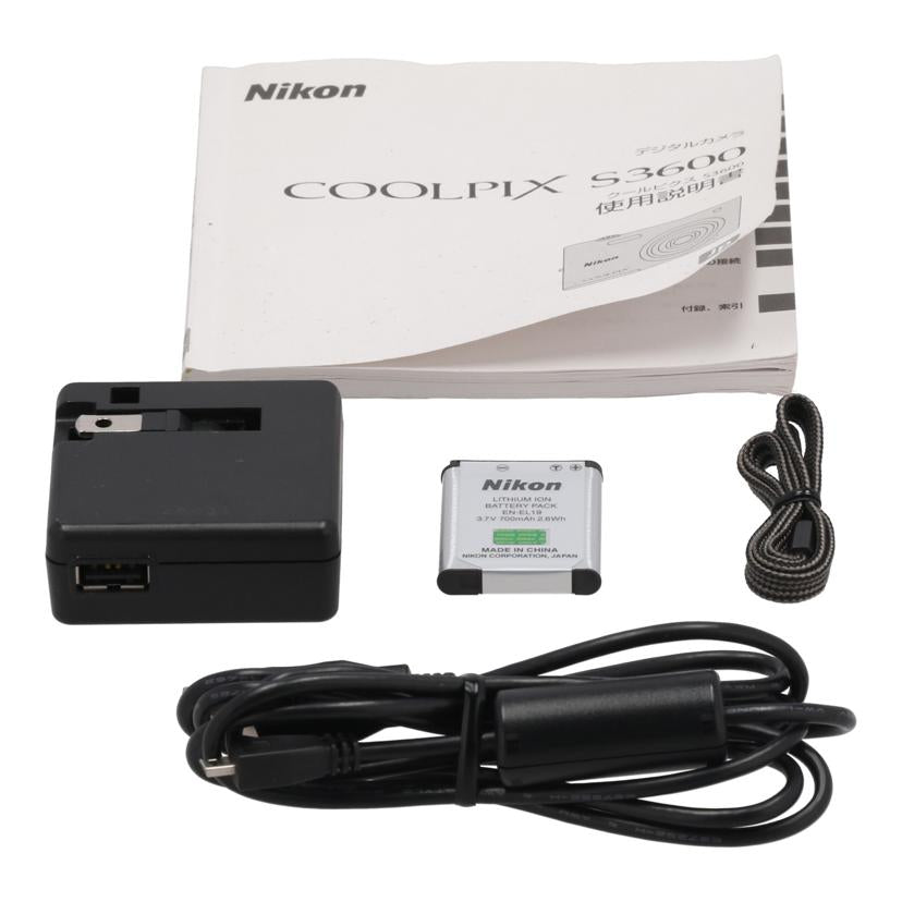 Nikon ニコン /デジタルカメラ/COOLPIX S3600//200063509/Bランク/62