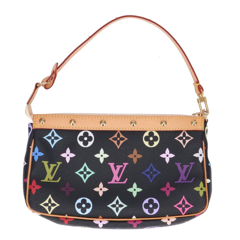 LOUIS　VUITTON ルイヴィトン/ポシェットアクセソワール／モノグラムマルチ／ノワール/M92648//SL1***/ABランク/91