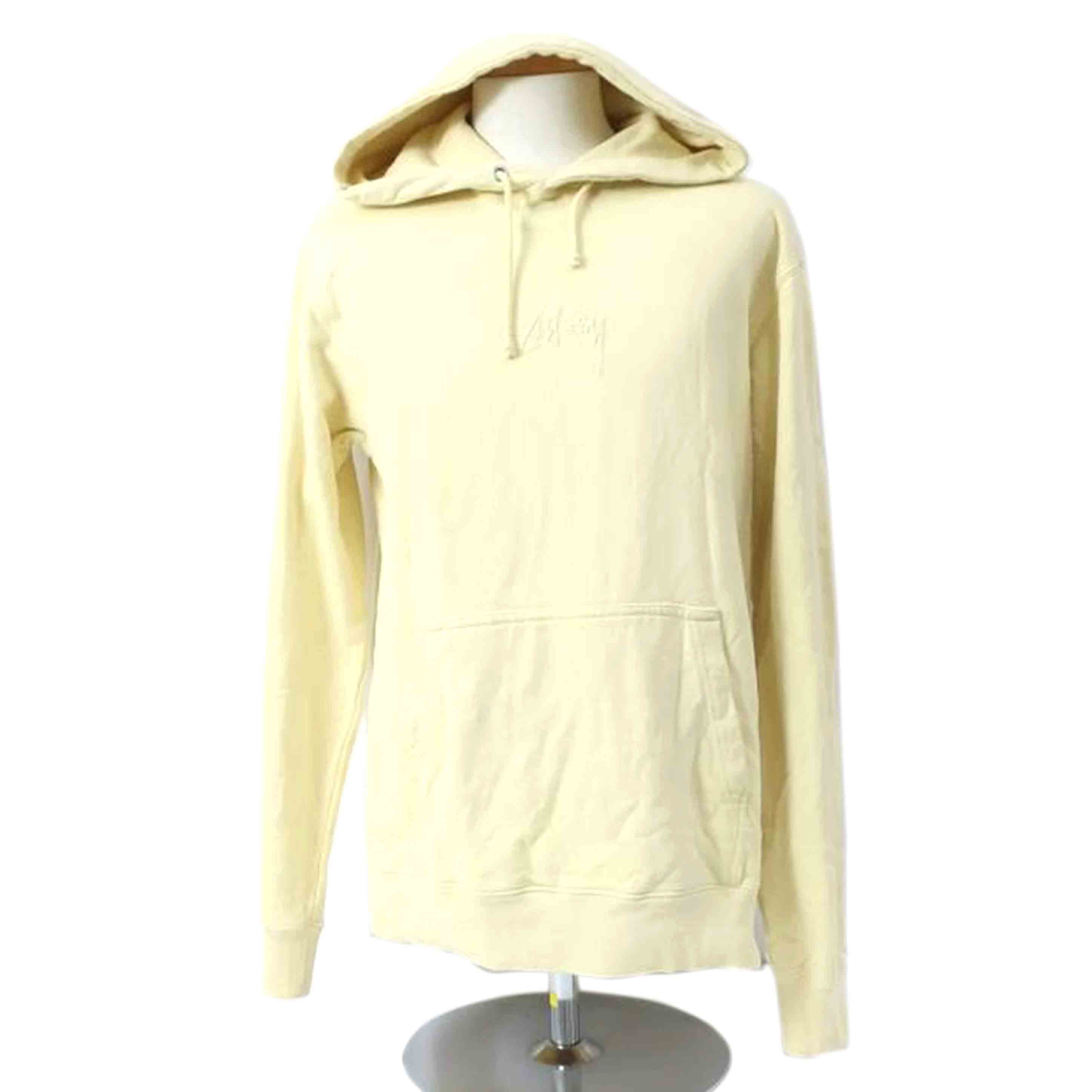 STUSSY ステューシー/メンズパーカー　Mサイズ　ライトイエロー//Bランク/65