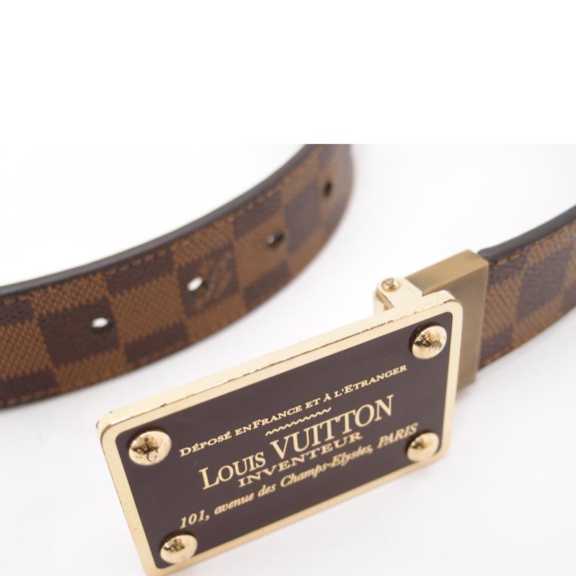 LOUIS　VUITTON ルイヴィトン/◇サンチュール・アンヴァントゥール／ダミエ・エベヌ／W90/M9677U//CA3***/ABランク/69