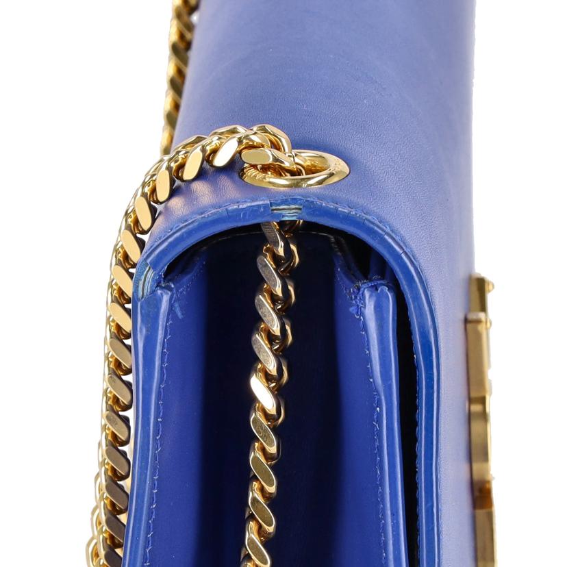 SAINT　LAURENT サンローラン/ケイトタッセル／ミディアムチェーンショルダーバッグ／ブルー/354119//C15**/Aランク/18