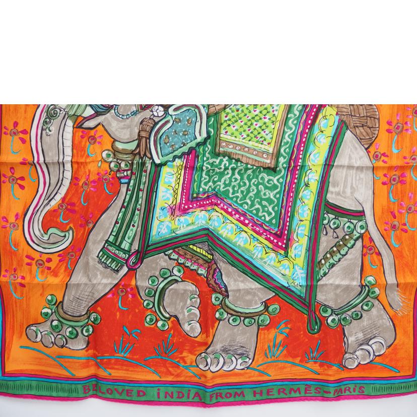 HERMES/カレ90　BELOVED　INDIA//Aランク/82