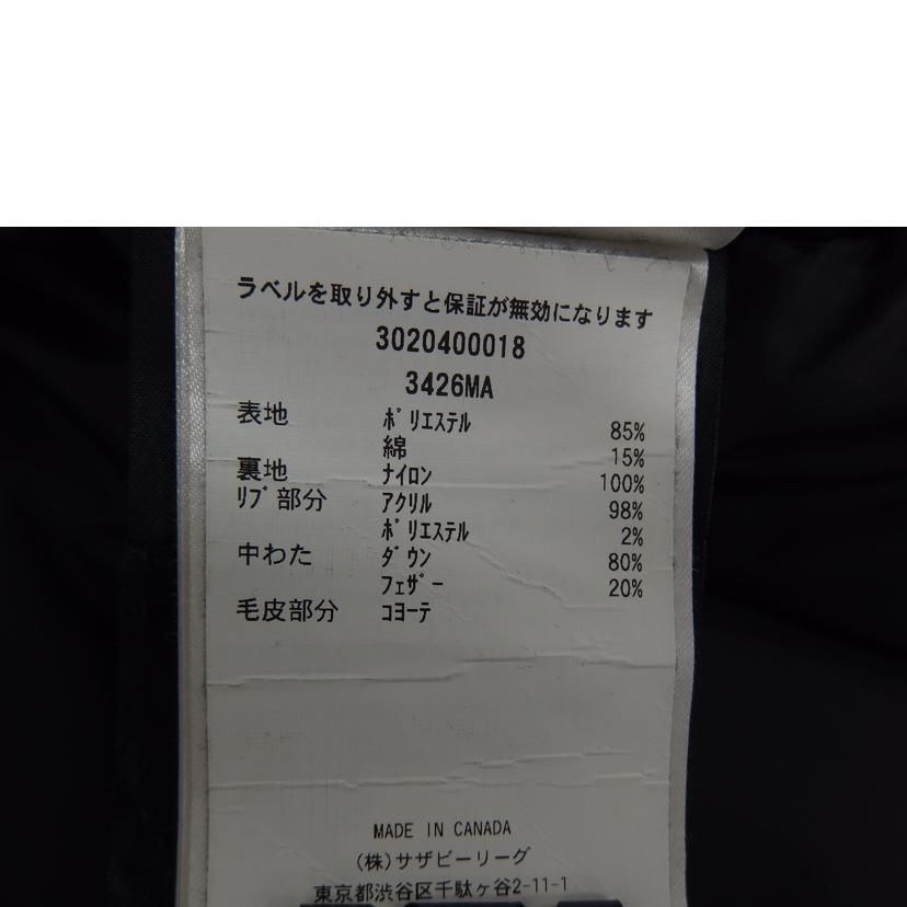 CANADA　GOOSE ｶﾅﾀﾞｸﾞｰｽ/CANADA　GOOSEシャトーパーカ／ブラック/3426MA//Bランク/82