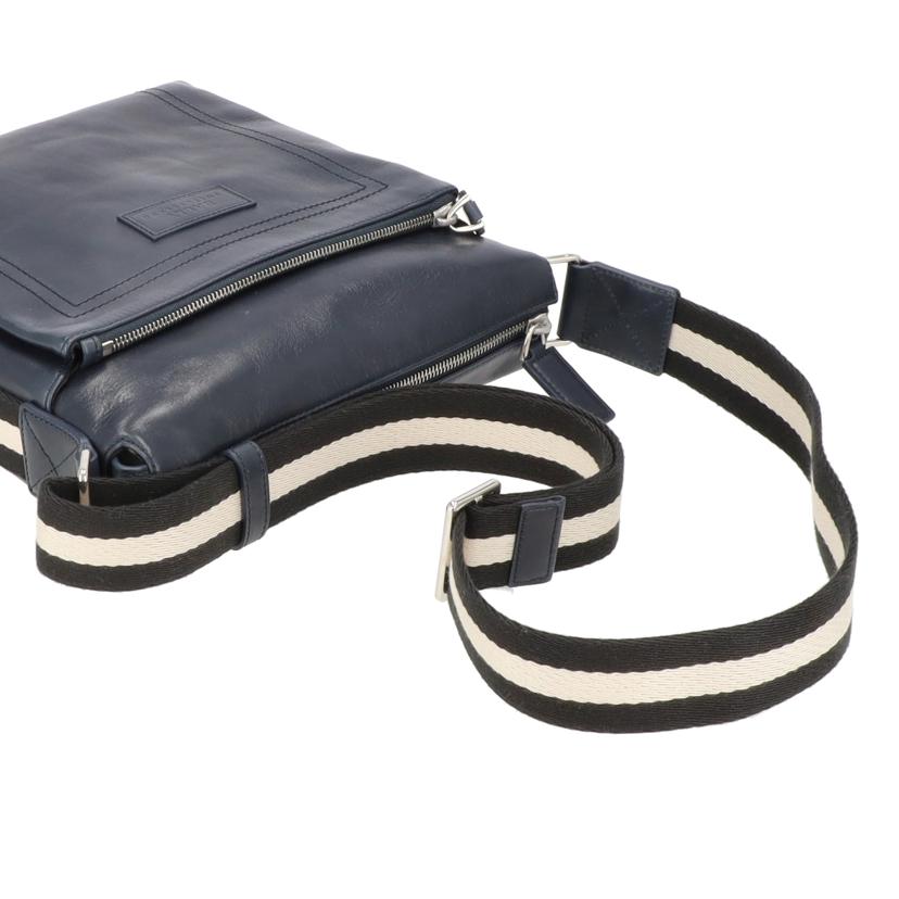 BALLY バリー/レザーショルダーバッグ／ネイビー//SAランク/18