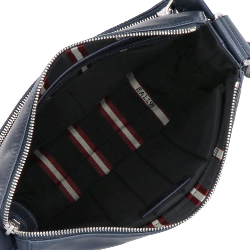 BALLY バリー/レザーショルダーバッグ／ネイビー//SAランク/18