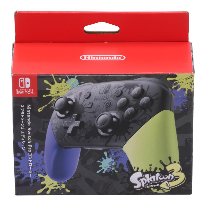 NINTENDO 任天堂 ニンテンドー　/Switch　Proコントローラー／スプラ3/HAC-A-FSSKT//-/Bランク/19