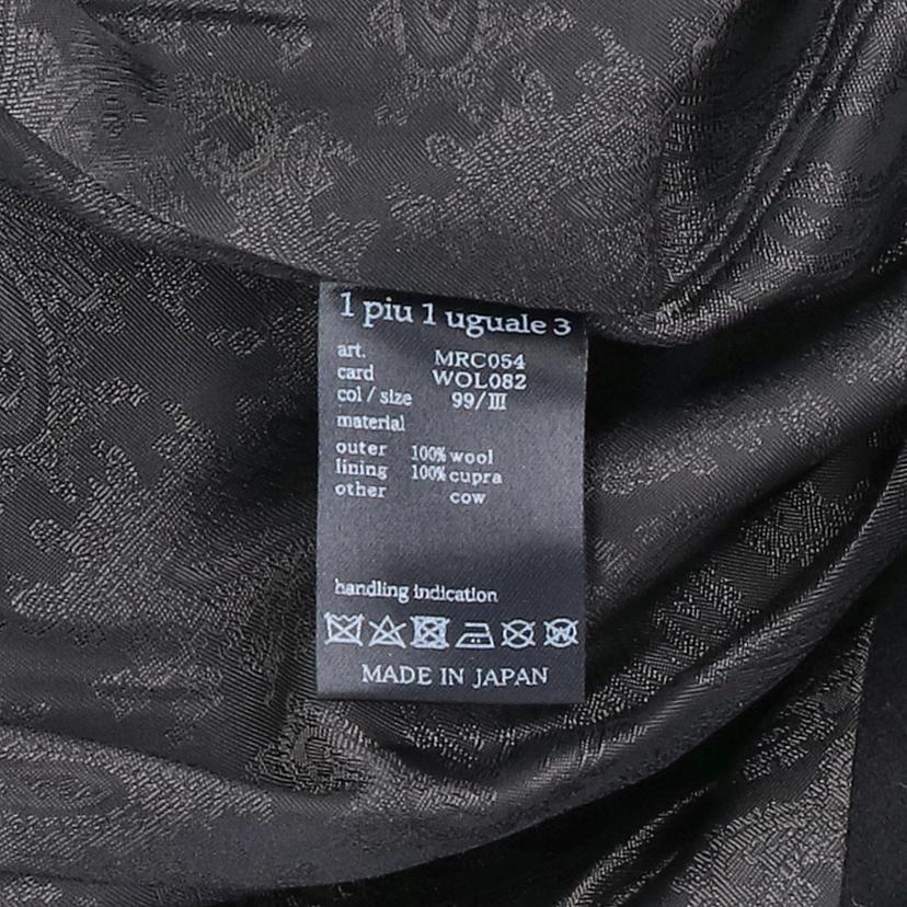 1　piu　1　uguale　3 ウノピュウノウグァーレトレ/ウール　チェスターコート/MRC054/WOL082//Aランク/20