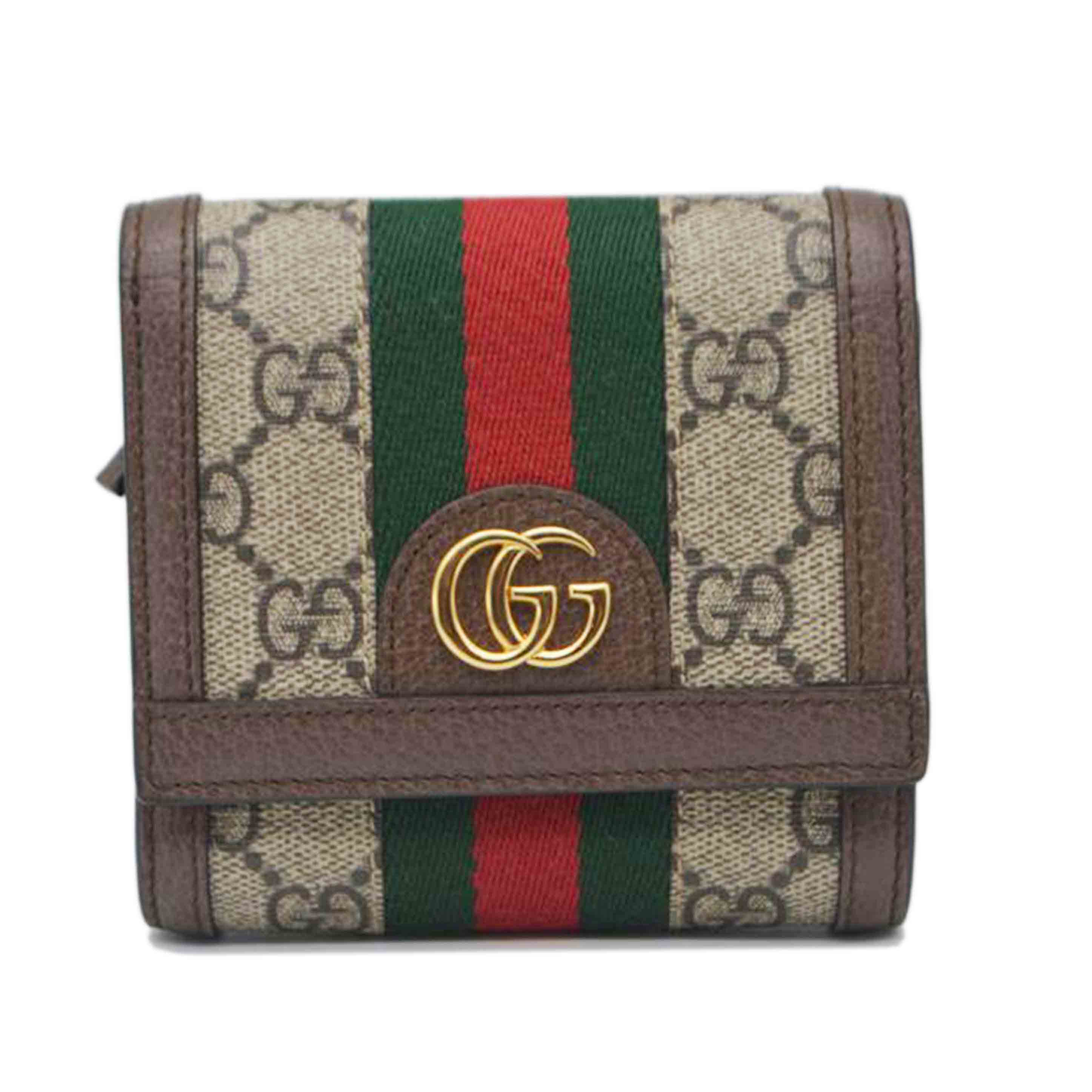 GUCCI グッチ/オフディアGGスプリームコンパクトレザーウォレット/598662//218*/Aランク/89