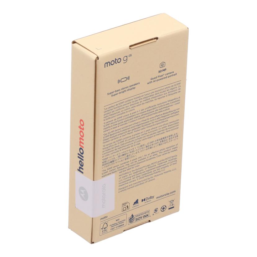Motorola　SIMフリー モトローラ/スマートフォン／moto　g05　128GB　未使用/XT2523-5//PB6N0002JP/Sランク/19