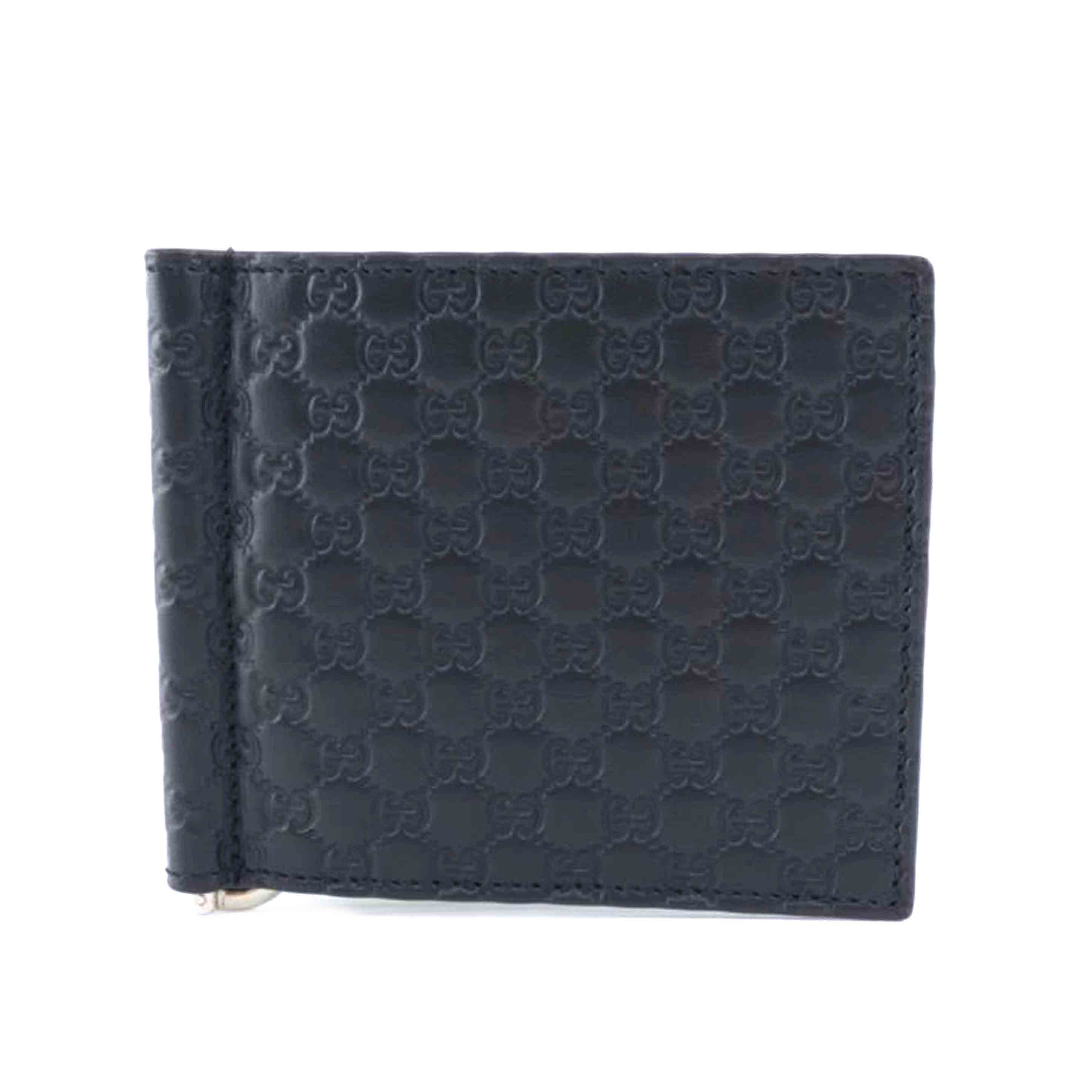 GUCCI グッチ/マイクログッチシマ／札入れ／ブラック／カーフ/544478//493***/Aランク/64