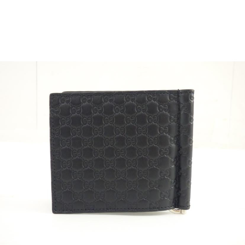 GUCCI グッチ/マイクログッチシマ／札入れ／ブラック／カーフ/544478//493***/Aランク/64