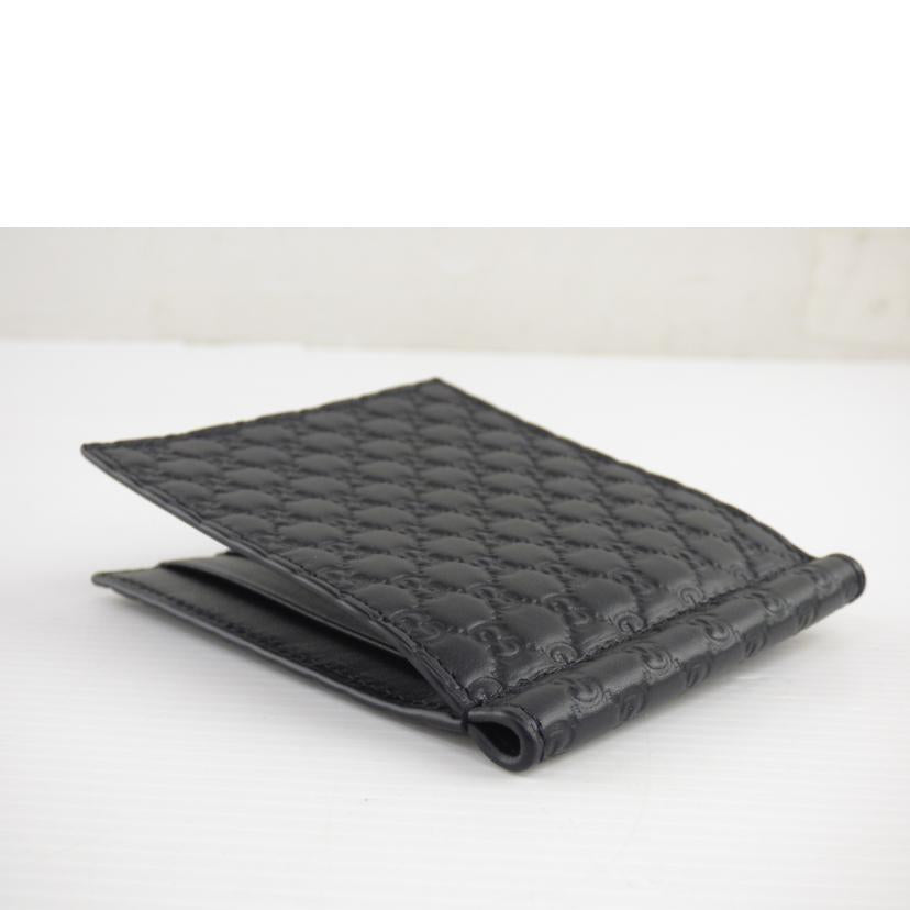 GUCCI グッチ/マイクログッチシマ／札入れ／ブラック／カーフ/544478//493***/Aランク/64