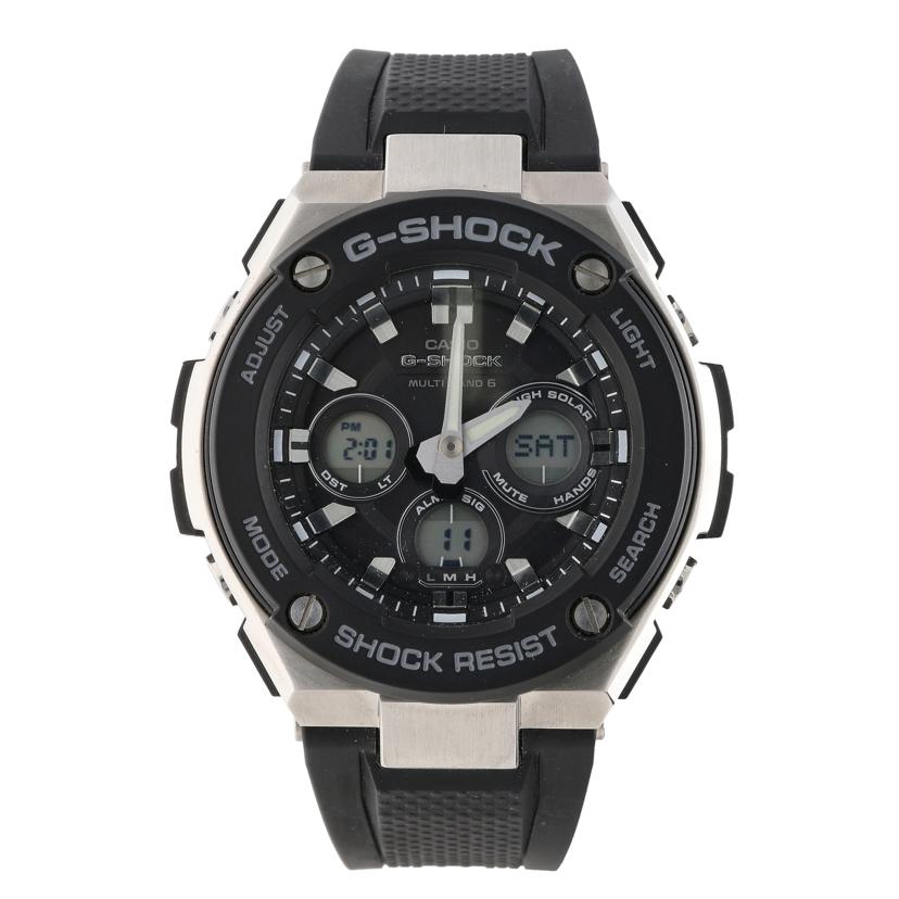 CASIO カシオ/G－SHOCK／G－STEEL／電波ソーラー/GST-W300-1AJF//002*****/ABランク/19