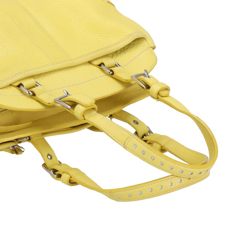 COACH コーチ/ペブルドレザーハンドバッグ/イエロー/5031//M04*/ABランク/18