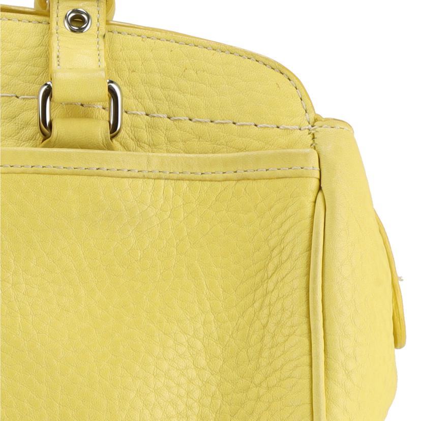 COACH コーチ/ペブルドレザーハンドバッグ/イエロー/5031//M04*/ABランク/18