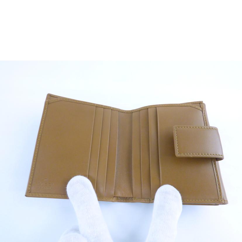 GUCCI グッチ/GGマーモント／2つ折り財布／キャメル／カーフ/035.2888.2240//Aランク/64