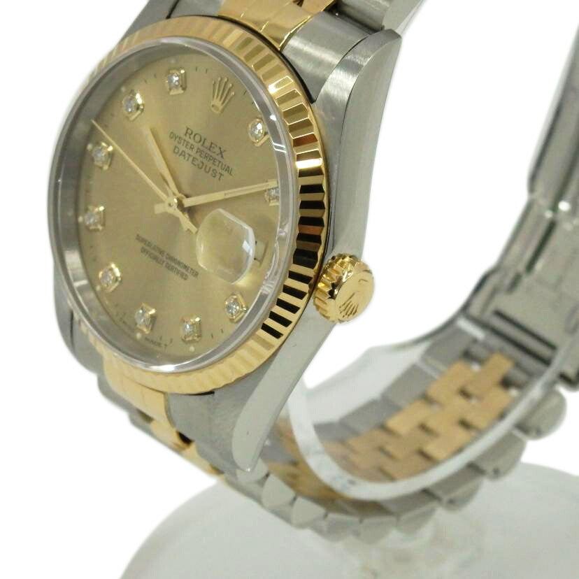 ROLEX ロレックス/DATE　JUST／10P／新ダイヤ/16233G//W26****/Aランク/77
