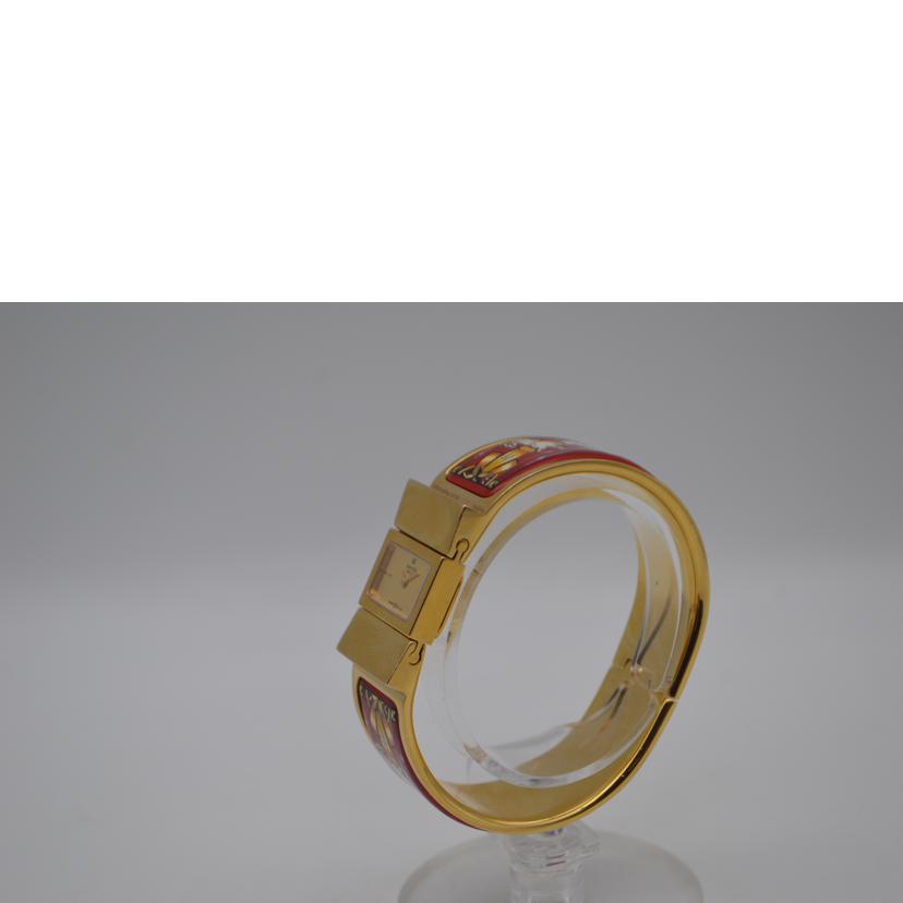 HERMES エルメス/ロケエルマイユバングルクォーツ／七宝焼き/L01.201//889***/Bランク/89