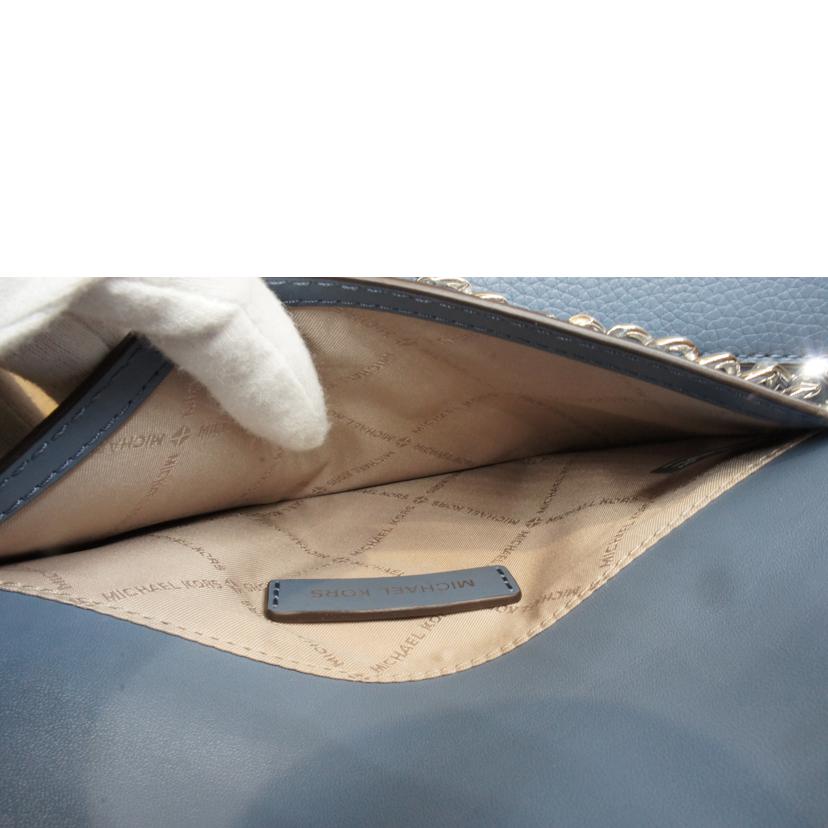 MICHAEL　KORS/レザーリュック／デイパックブルー／ポーチ付//Aランク/92