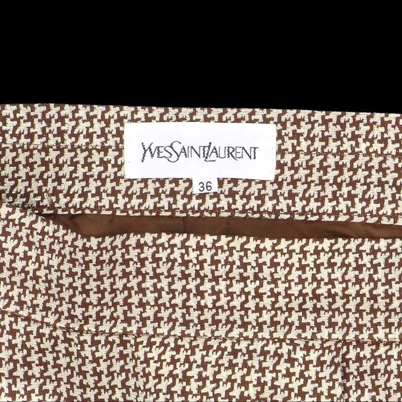 YVES　SAINT　LAURENT イヴサンローラン/イヴサンローラン／ヴィンテージセットアップ／千鳥格子柄／希少／金ボタン//Aランク/92