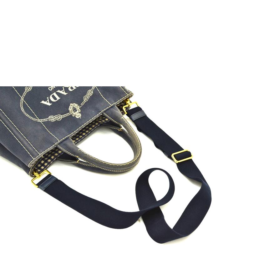 PRADA プラダ/カナパ2WAYトート／デニム／ブルー//204/Bランク/75