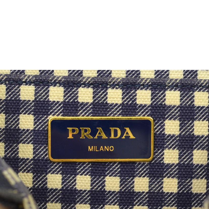 PRADA プラダ/カナパ2WAYトート／デニム／ブルー//204/Bランク/75